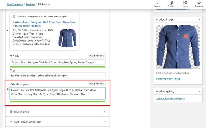 Otimizar produtos woocommerce para SEO